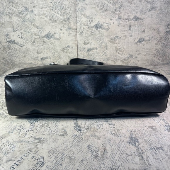 Mandarina Duck Black Leather Tote/Shoulder bag - Picture 6 of 16